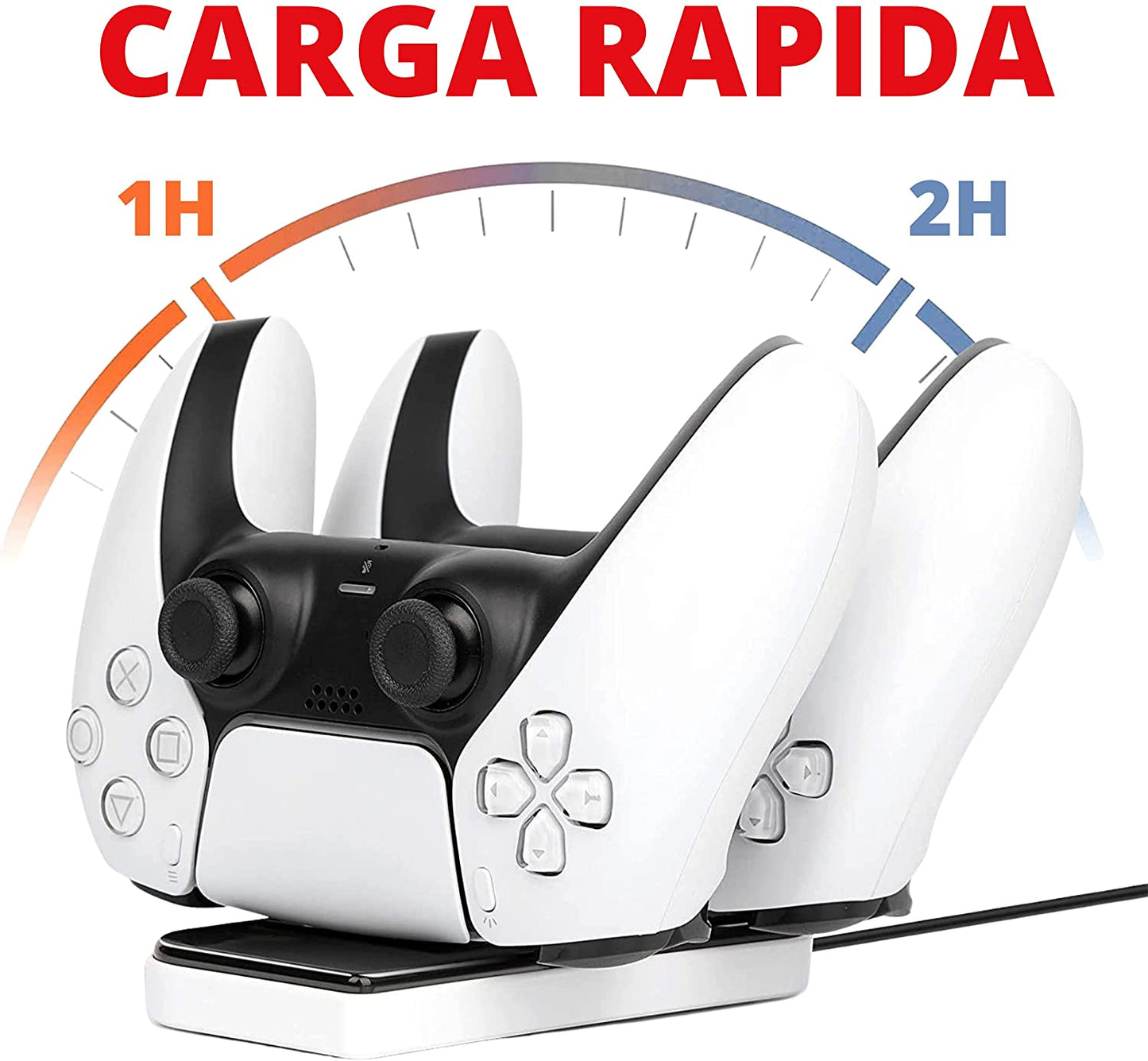Base Cargador Doble Para Controles Ps5 Soporte Playstation - TiendaGeek.com