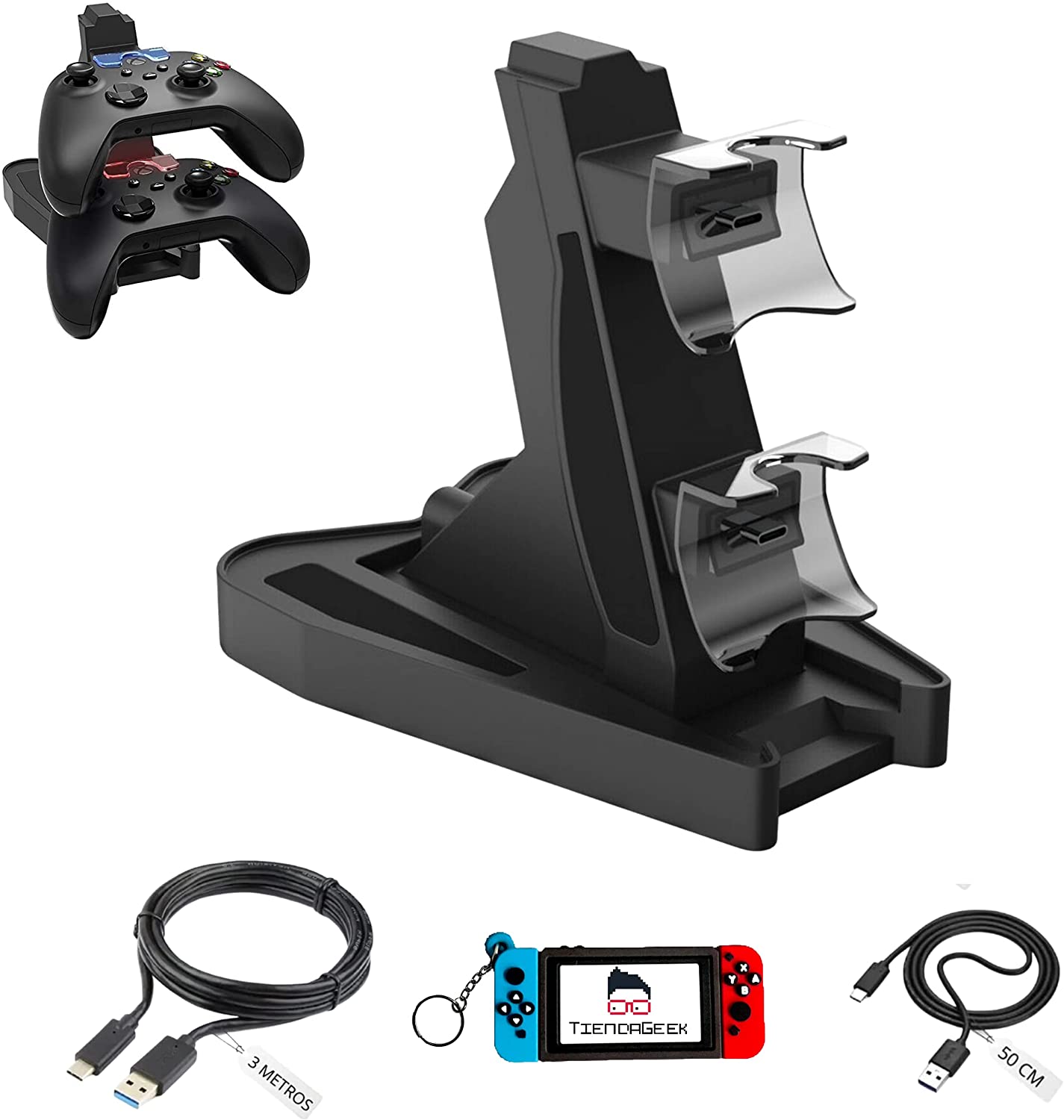 Base De Carga Compatible con Xbox One Serie S & X - TiendaGeek.com