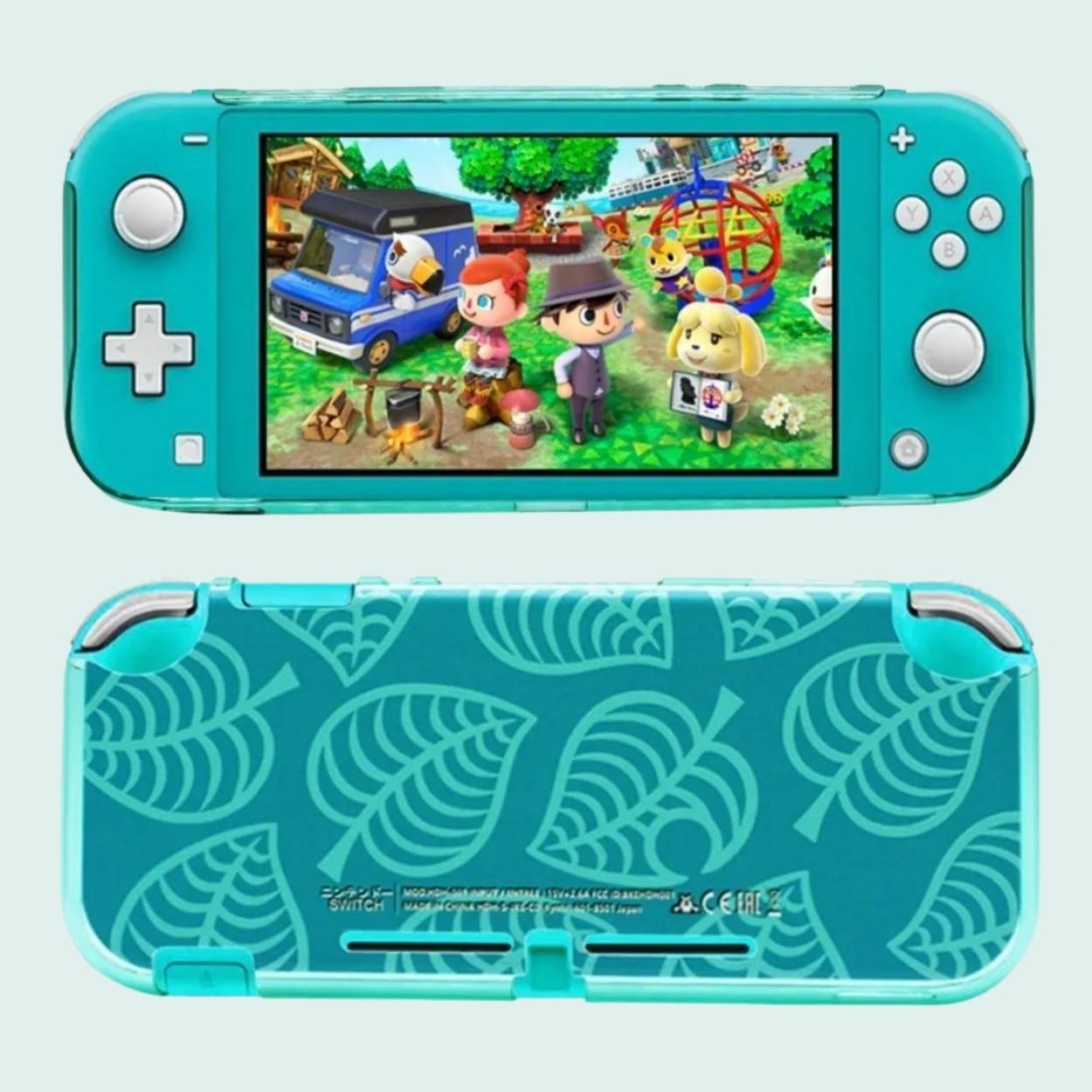 Funda de almacenamiento grande para Nintendo Switch, fundas de viaje de  carcasa dura New Leaf Crossing se adapta a consola completa de sistema de