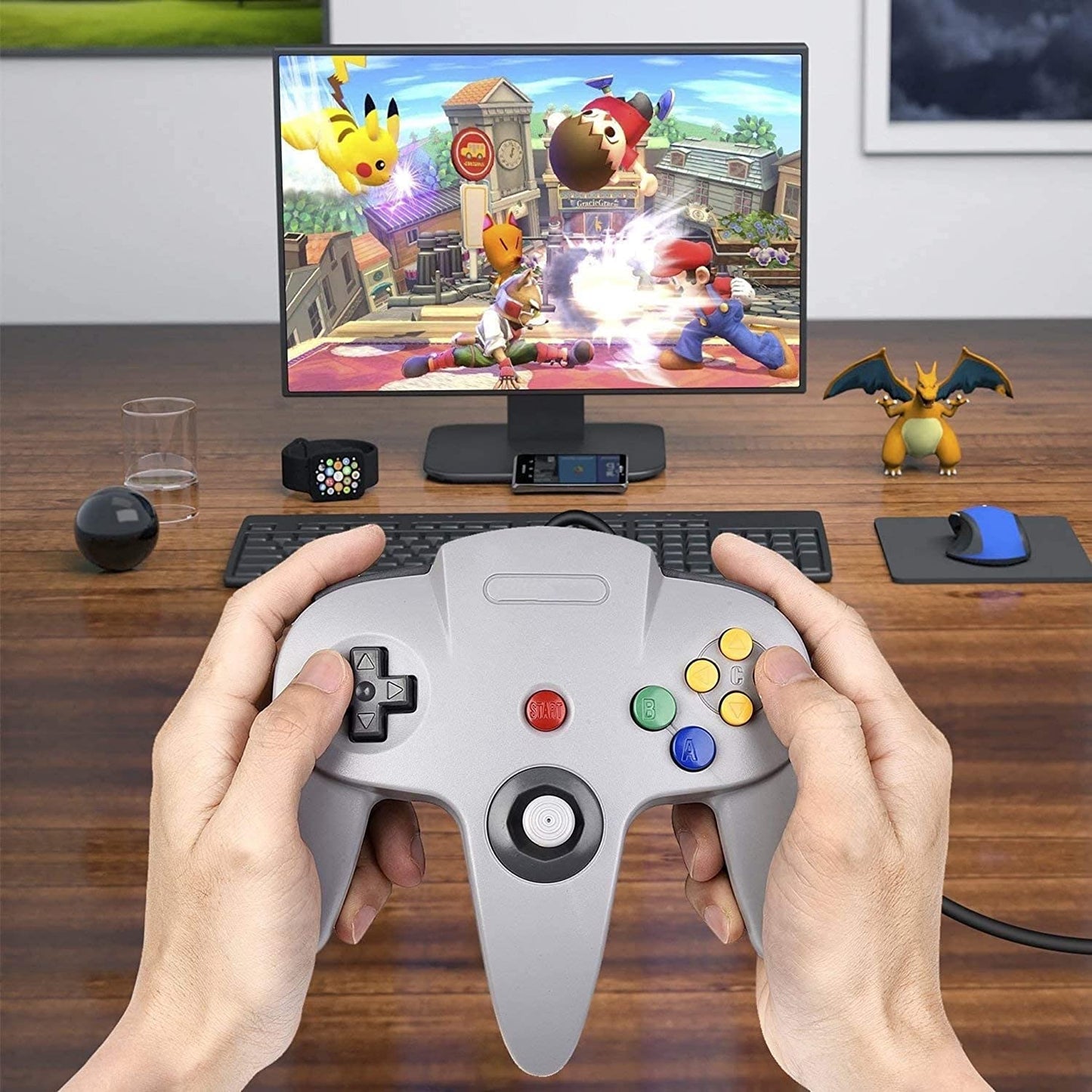 Control N64 Joystick Usb Para Pc Juegos Nintendo - TiendaGeek.com
