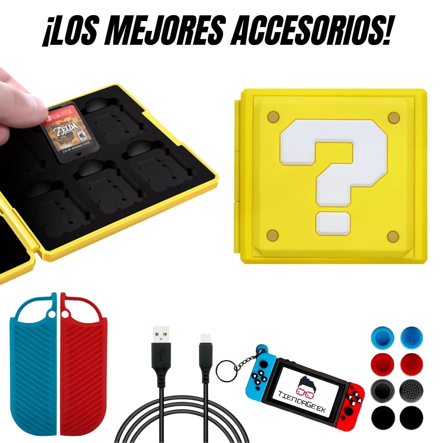 Copia de Kit de Accesorios Estuche Overol Nintendo Switch OLED 2022 - TiendaGeek.com
