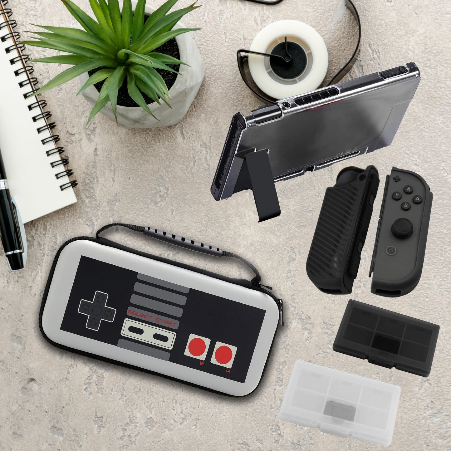 Estuche Retro Kit de Accesorios para Nintendo Switch 2021 - TiendaGeek.com