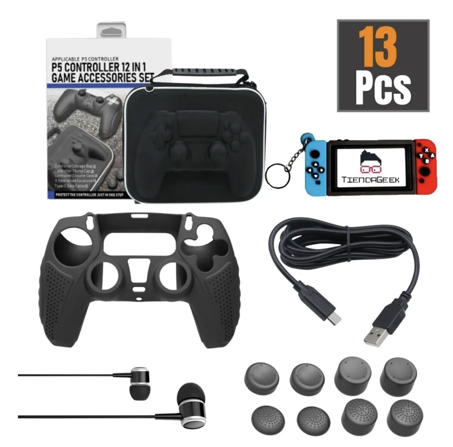 Kit Accesorios Ps5 12 En 1 Para PlayStation 5 - TiendaGeek.com