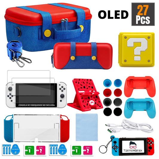 Kit de Accesorios Nintendo Switch OLED Estuche Edición Especial 2022 - TiendaGeek.com